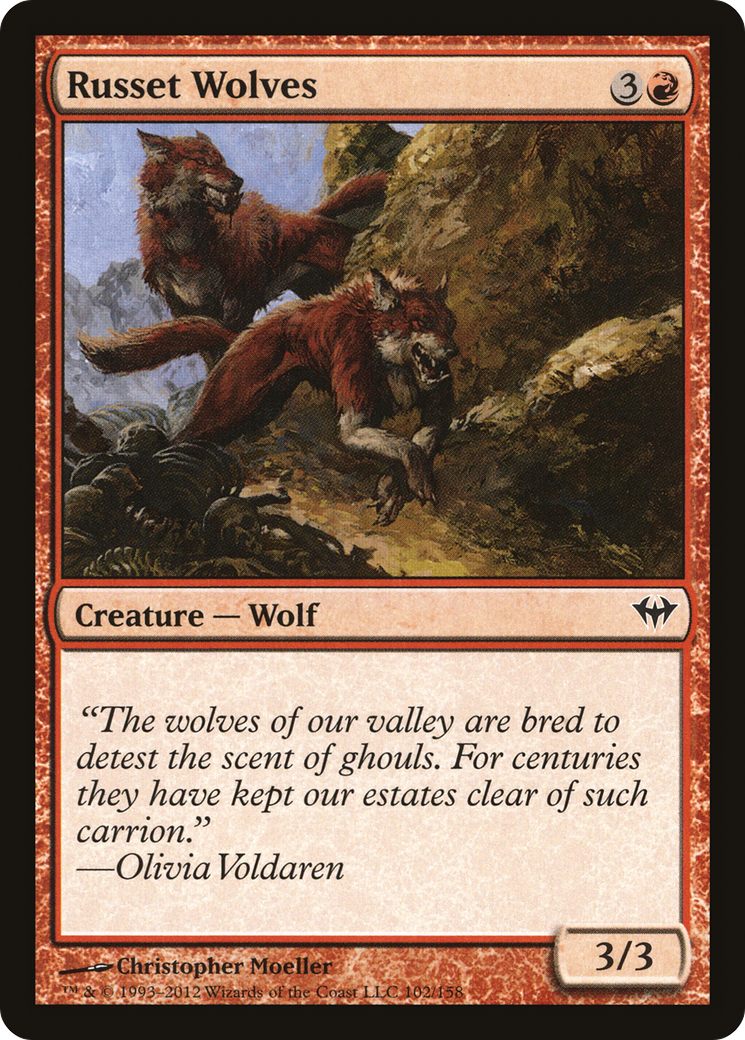 Russet Wolves (DKA-102) (Foil)