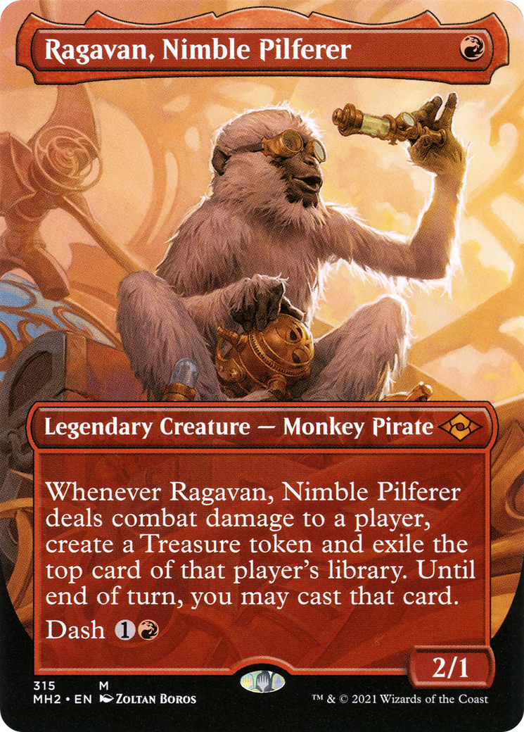 Ragavan, Nimble Pilferer (MH2-315) (Borderless) (Foil)