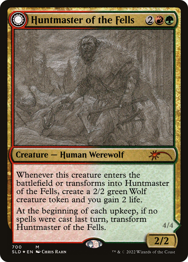 Huntmaster of the Fells // Ravager of the Fells (SLD-700) (Foil)