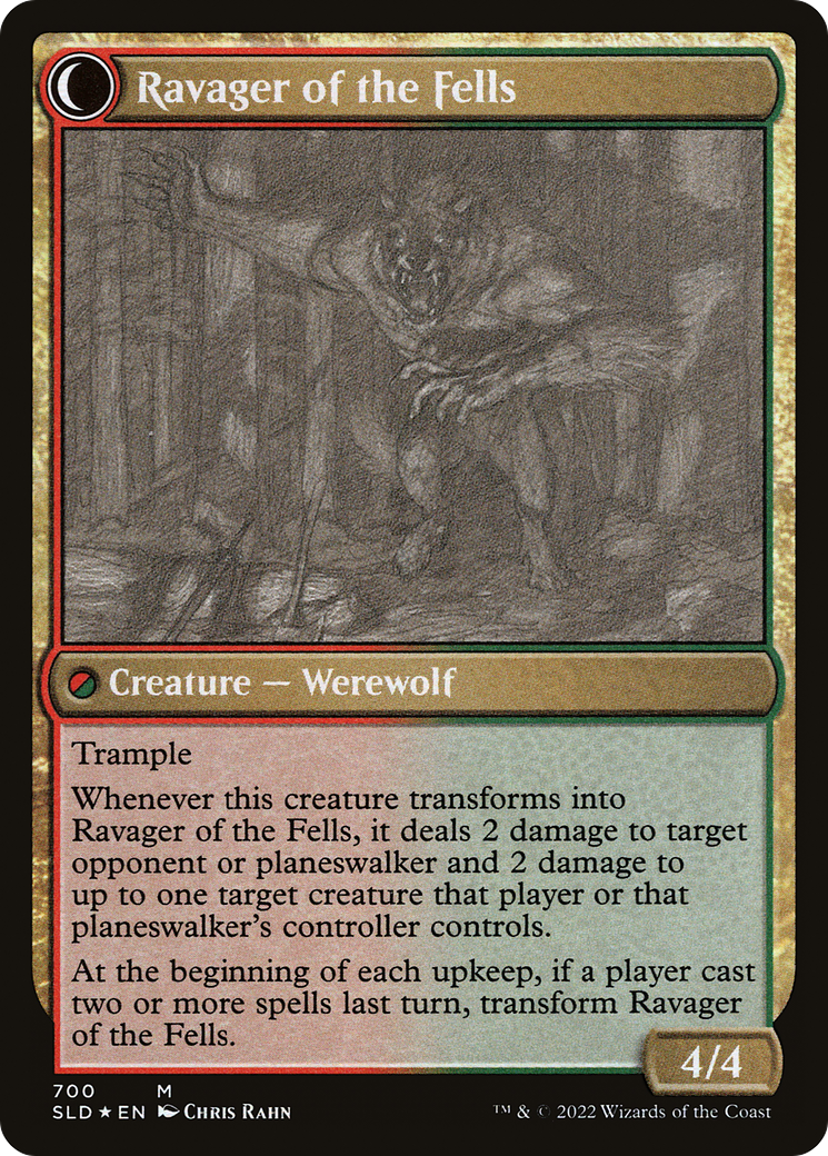 Huntmaster of the Fells // Ravager of the Fells (SLD-700) (Foil)