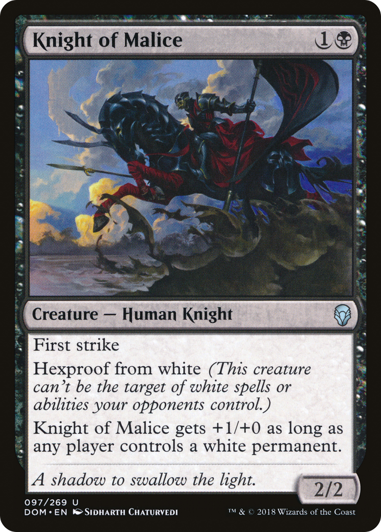 Knight of Malice (DOM-097) (Foil)