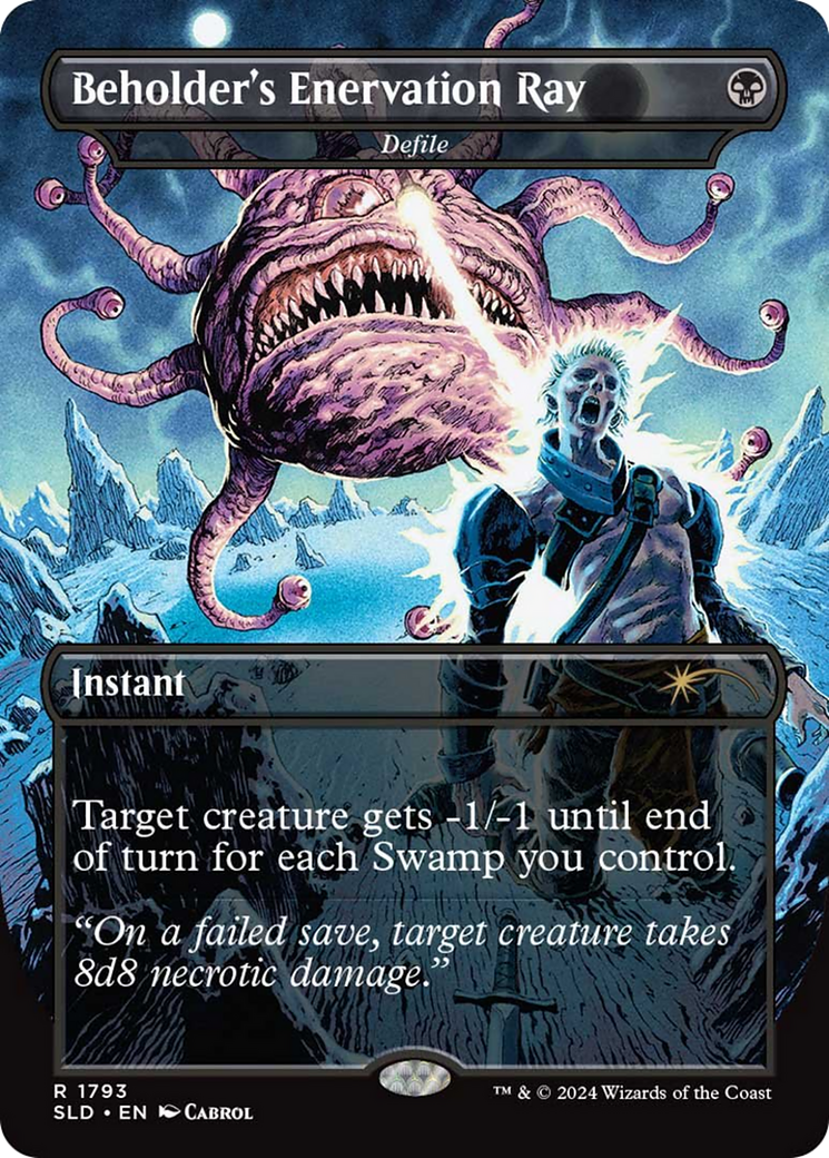 Beholder's Enervation Ray / Defile (SLD-1793) (Borderless)