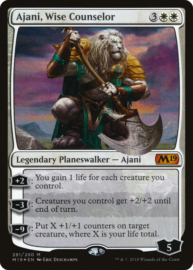 Ajani, Wise Counselor (M19-281) (Foil)