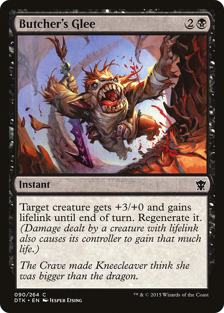 Butcher's Glee (DTK-090) (Foil)