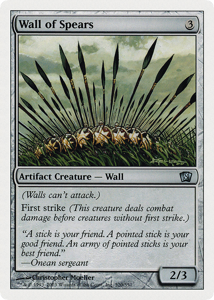Wall of Spears (8ED-320★) (Foil)