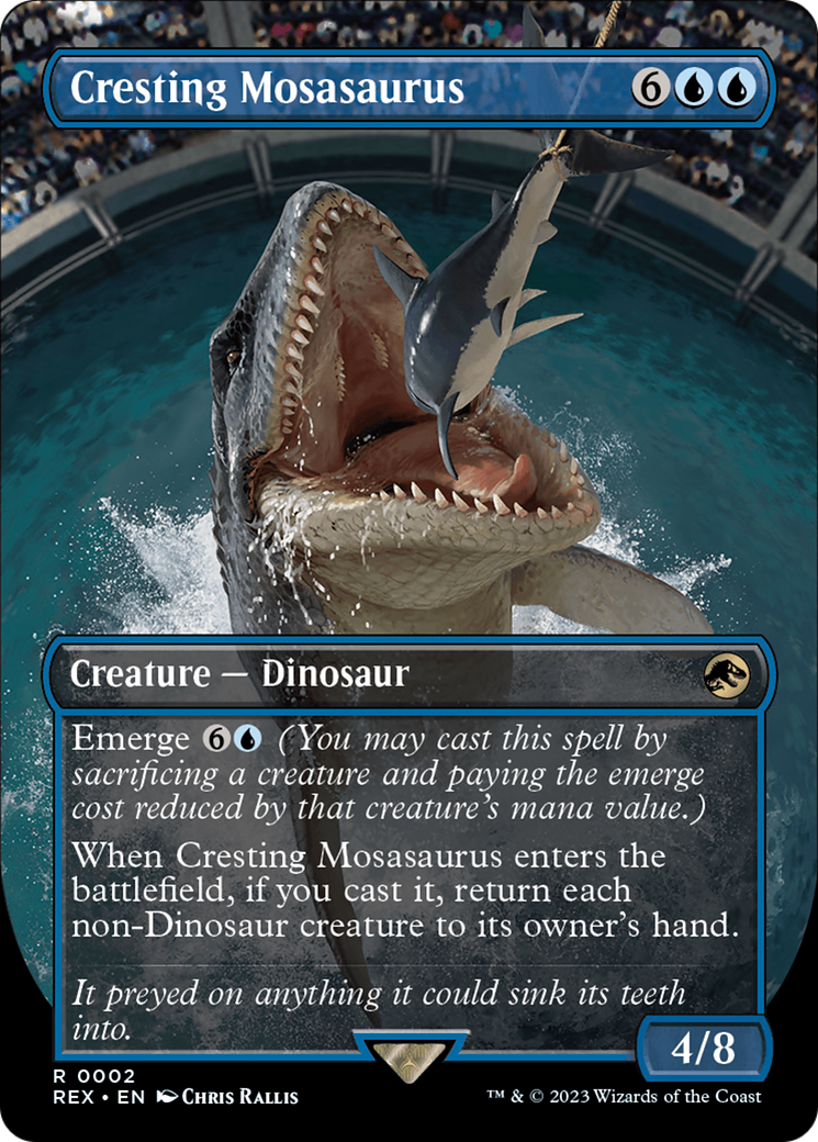 Cresting Mosasaurus (REX-002) (Borderless)