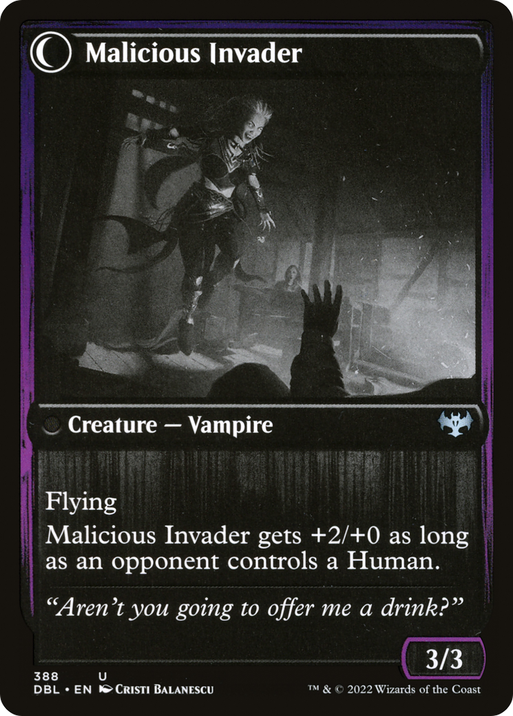 Innocent Traveler // Malicious Invader (DBL-388) (Foil)