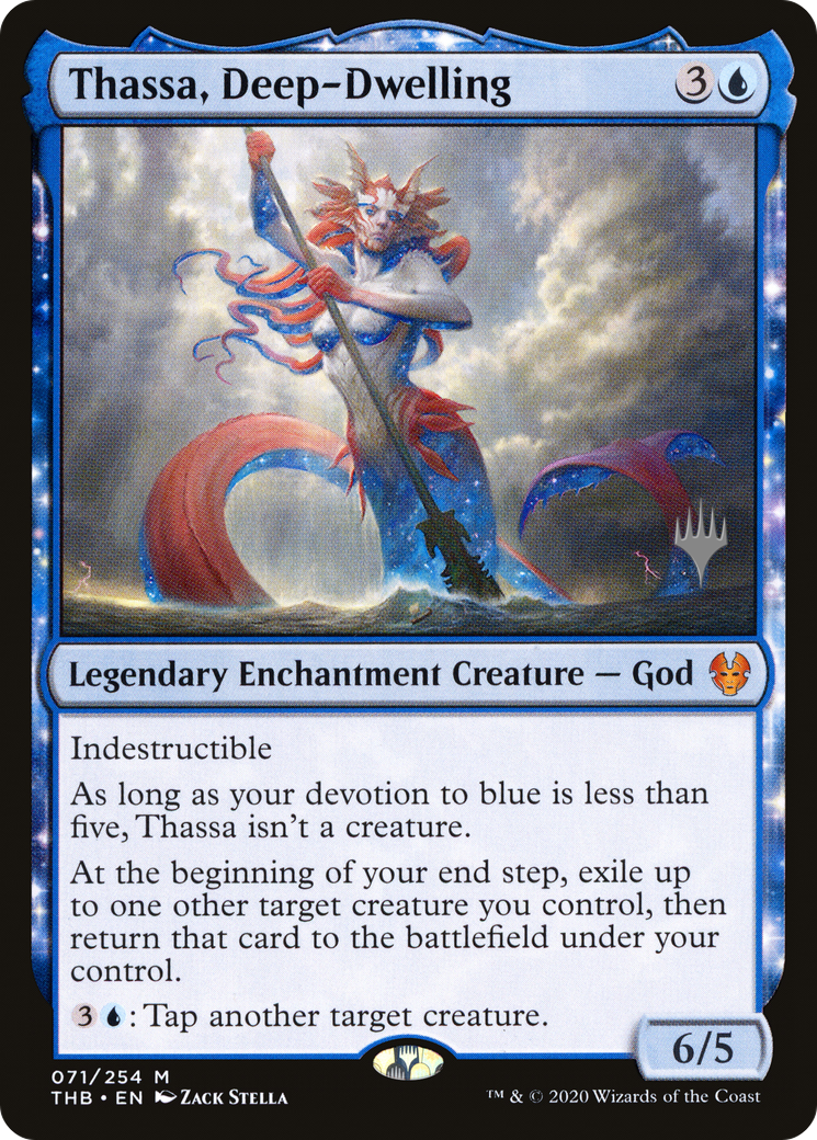 Thassa, Deep-Dwelling (PPTHB-71P) (Foil)
