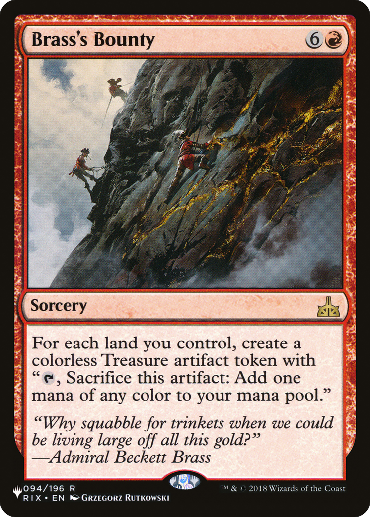 Brass's Bounty (LIST-RIX-94)