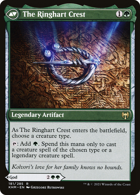 Kolvori, God of Kinship // The Ringhart Crest (KHM-181) (Foil)