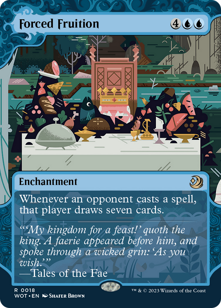 Forced Fruition (WOT-018) (Showcase) (Borderless) (Foil)