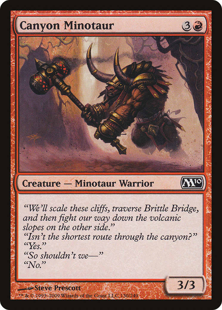 Canyon Minotaur (M10-130) (Foil)