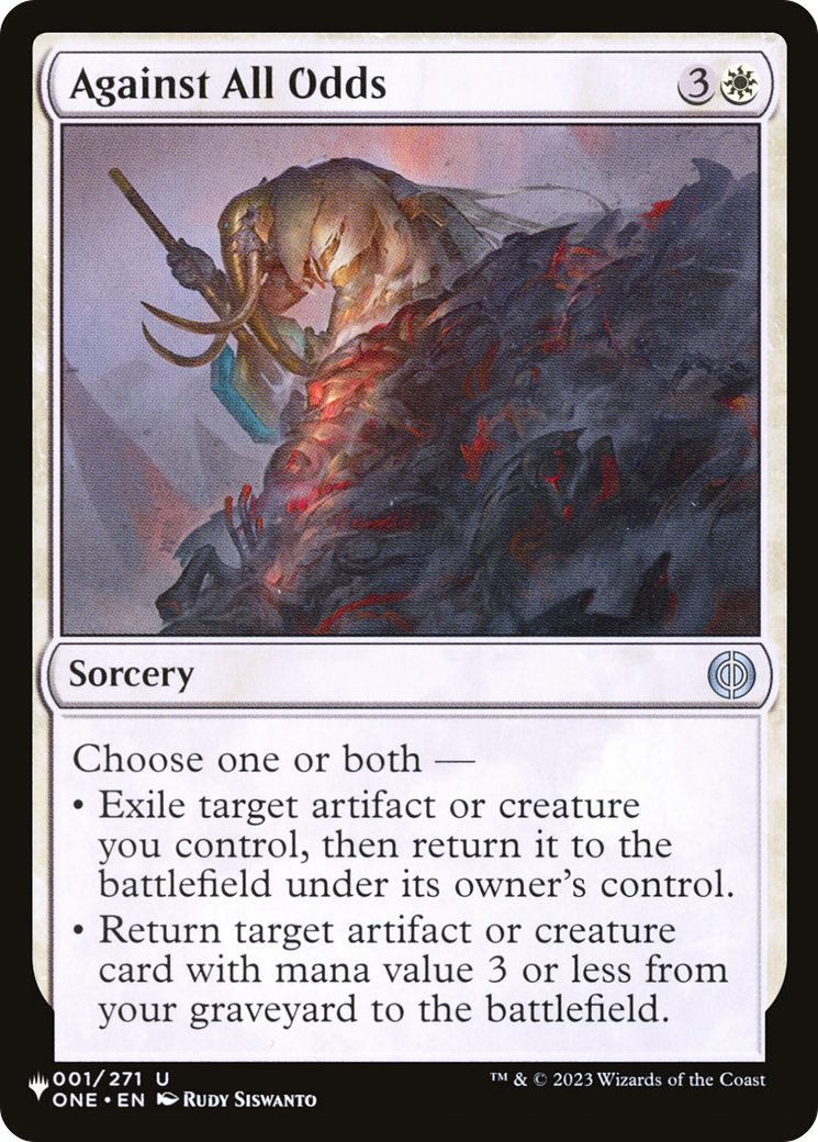 Against All Odds (LIST-ONE-1)