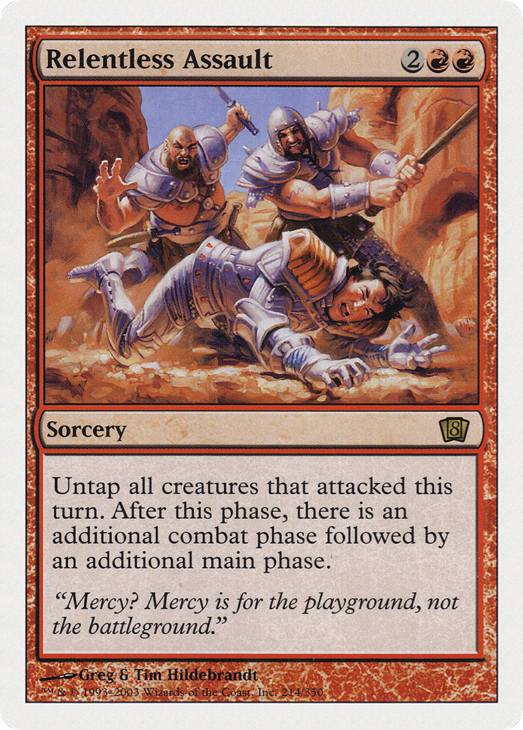 Relentless Assault (8ED-214) (Foil)