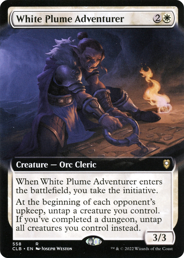 White Plume Adventurer (CLB-558) (Extended Art) (Foil)