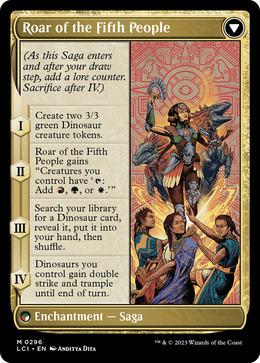 Huatli, Poet of Unity // Roar of the Fifth People (LCI-296) (Showcase) (Foil)