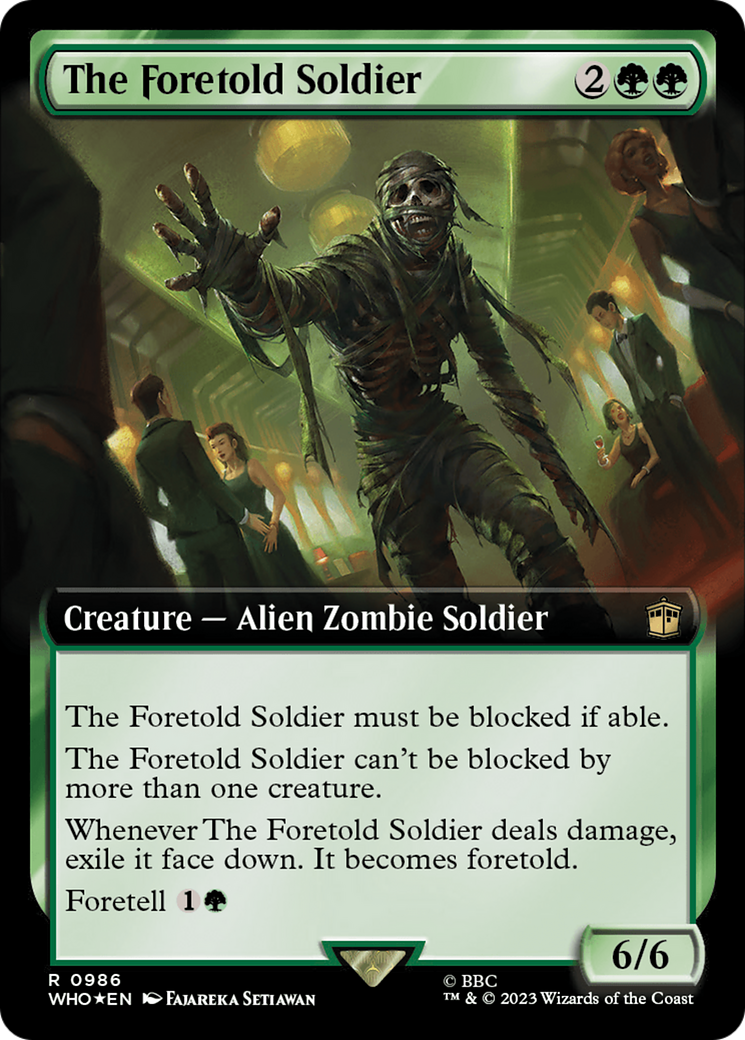 The Foretold Soldier (WHO-986) (Extended Art) (Surge Foil)