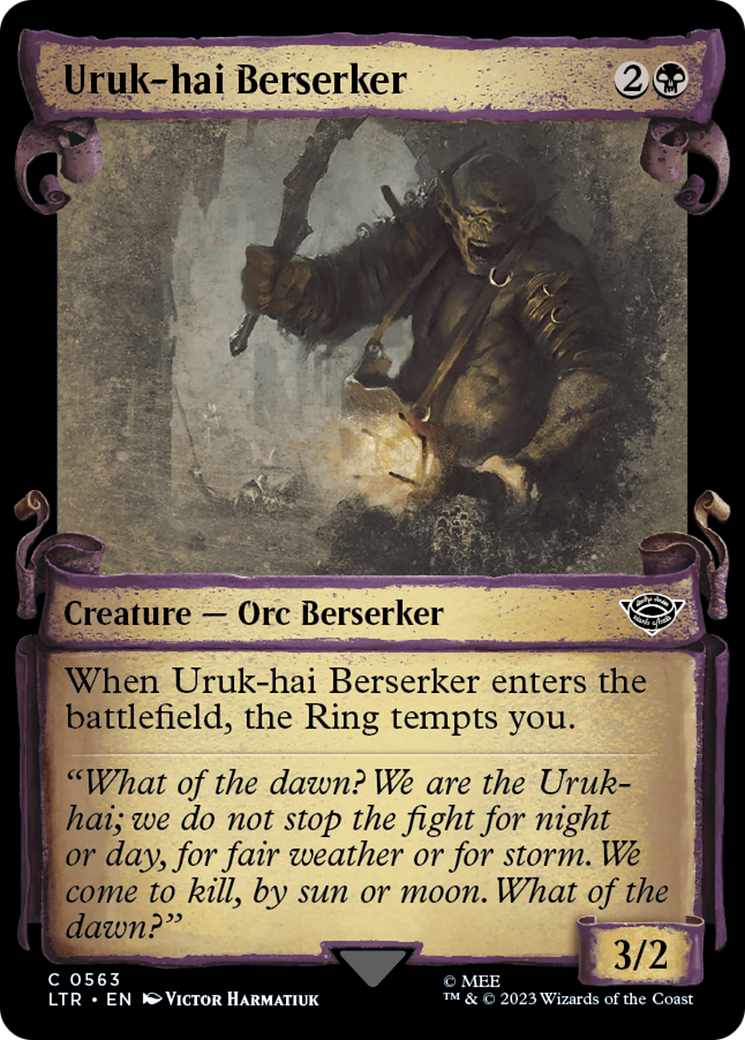 Uruk-hai Berserker (LTR-563) (Showcase) (Scroll) (Foil)