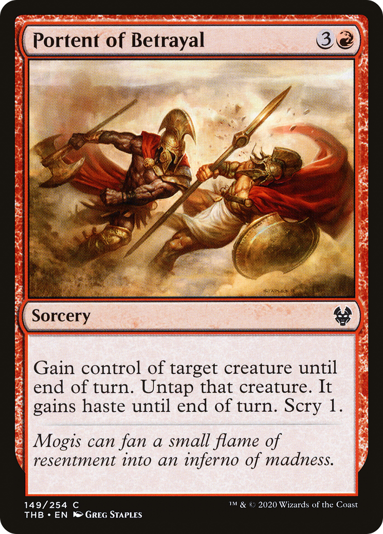 Portent of Betrayal (THB-149) (Foil)