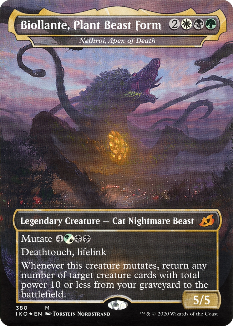 Biollante, Plant Beast Form / Nethroi, Apex of Death (IKO-380) (Borderless) (Foil)