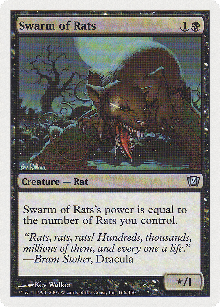 Swarm of Rats (9ED-166★) (Foil)