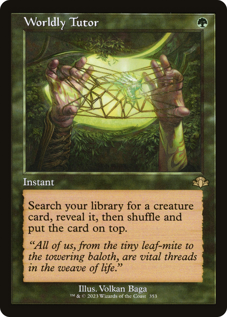 Worldly Tutor (DMR-353) (Foil)