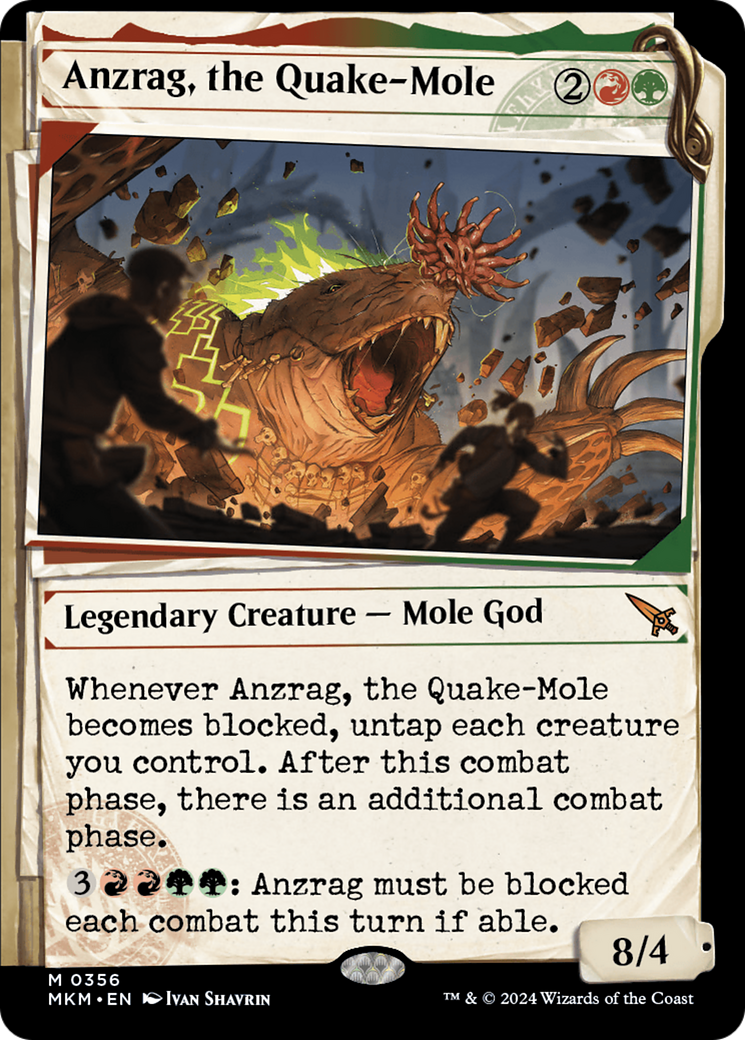 Anzrag, the Quake-Mole (MKM-356) (Showcase) (Foil)