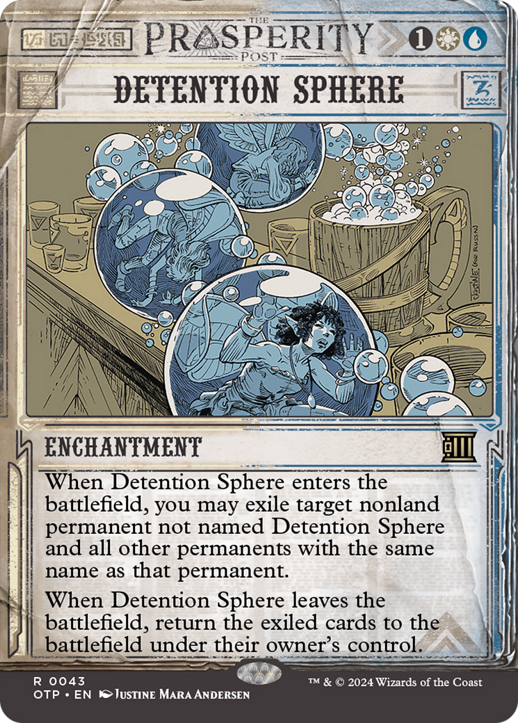 Detention Sphere (OTP-043) (Showcase) (Borderless) (Foil)