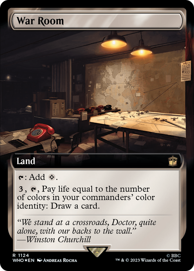 War Room (WHO-1124) (Extended Art) (Surge Foil)