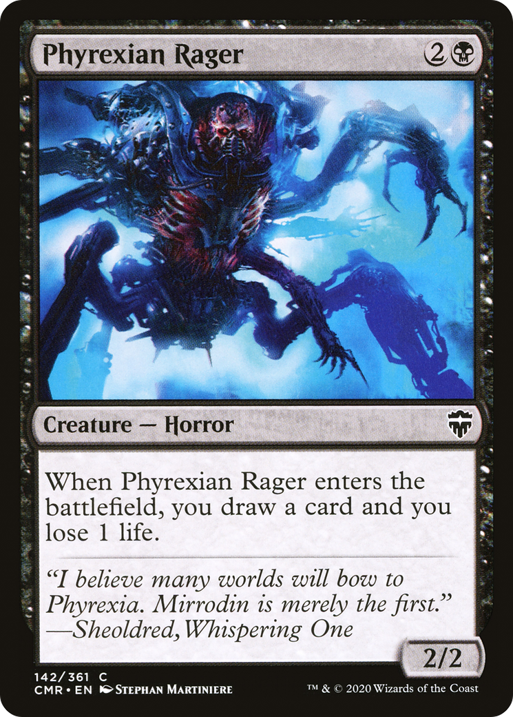 Phyrexian Rager (CMR-142) (Foil)