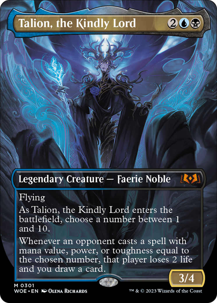Talion, the Kindly Lord (WOE-301) (Borderless) (Foil)