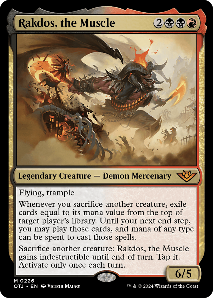 Rakdos, the Muscle (OTJ-226) (Foil)