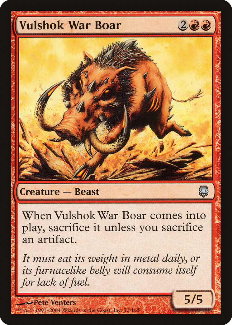 Vulshok War Boar (DST-072) (Foil)