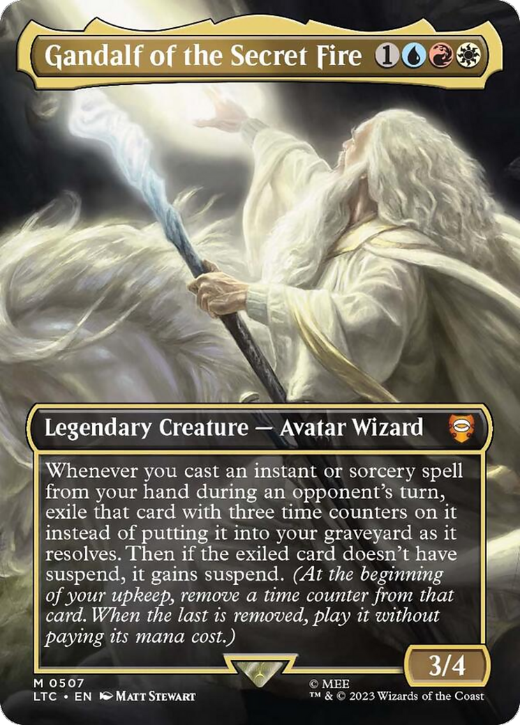 Gandalf of the Secret Fire (LTC-507) (Borderless) (Foil)