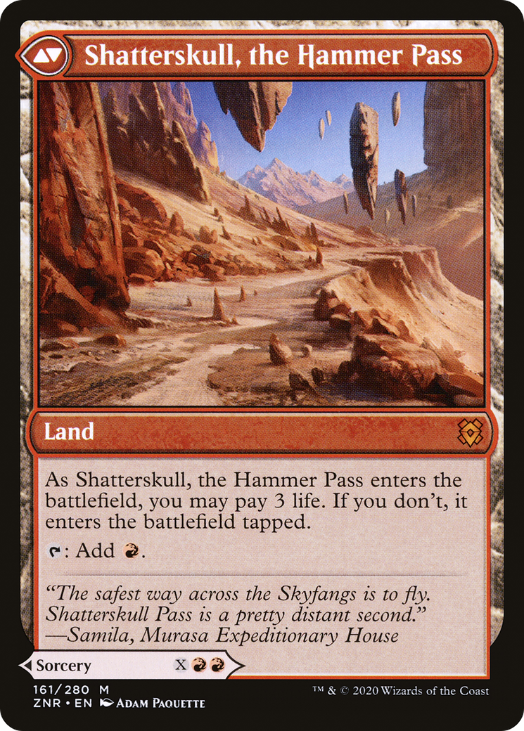 Shatterskull Smashing // Shatterskull, the Hammer Pass (ZNR-161) (Foil)