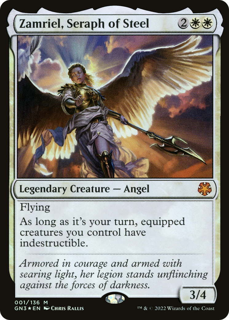 Zamriel, Seraph of Steel (GN3-001) (Foil)