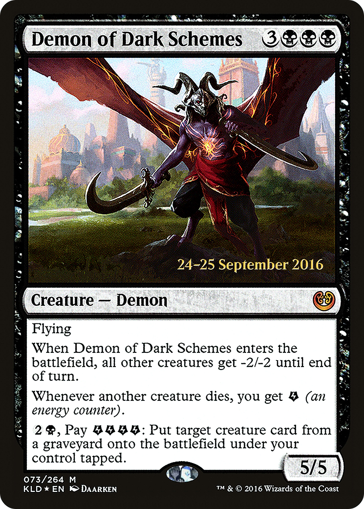 Demon of Dark Schemes (PRE-73S) (Foil)
