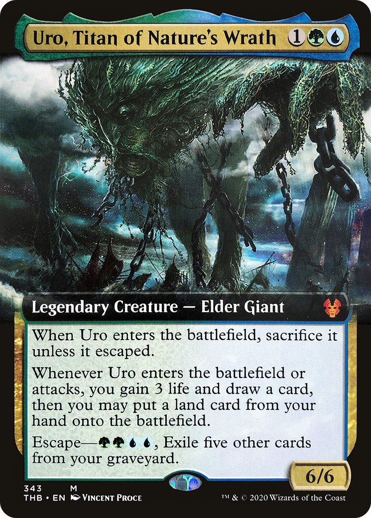 Uro, Titan of Nature's Wrath (THB-343) (Extended Art) (Foil)