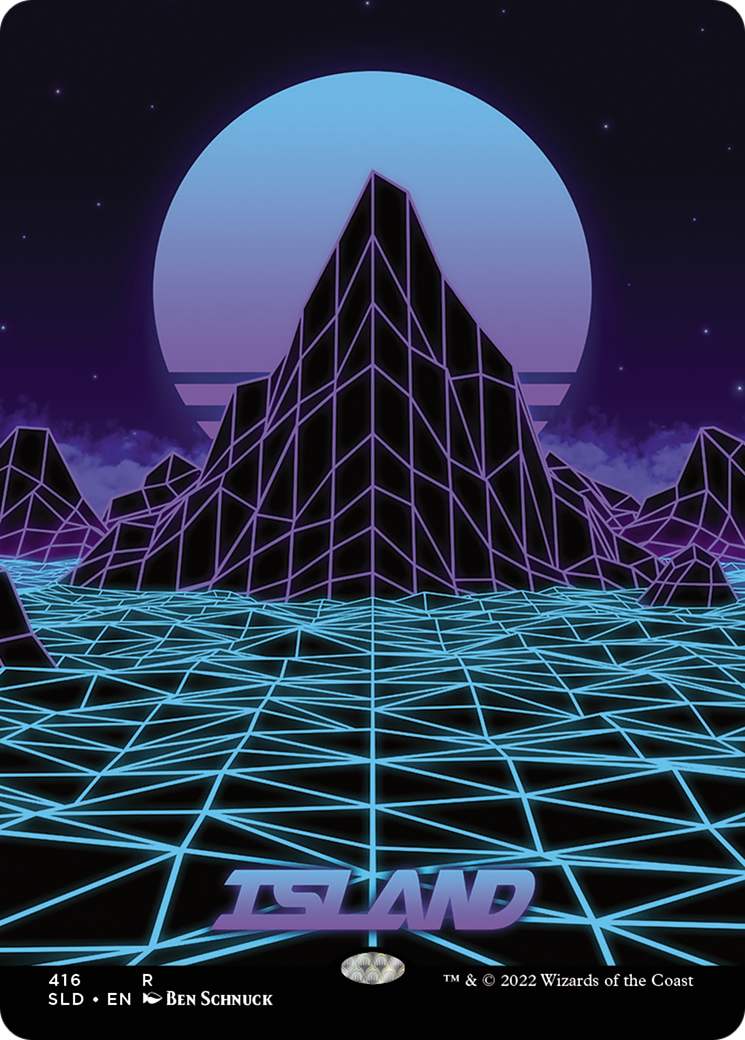 Island (SLD-416) (Borderless) (Foil)
