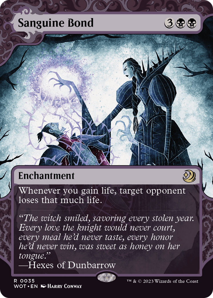 Sanguine Bond (WOT-035) (Showcase) (Borderless) (Foil)