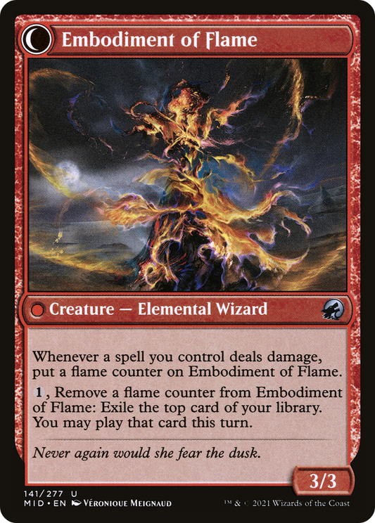 Flame Channeler // Embodiment of Flame (MID-141) (Foil)
