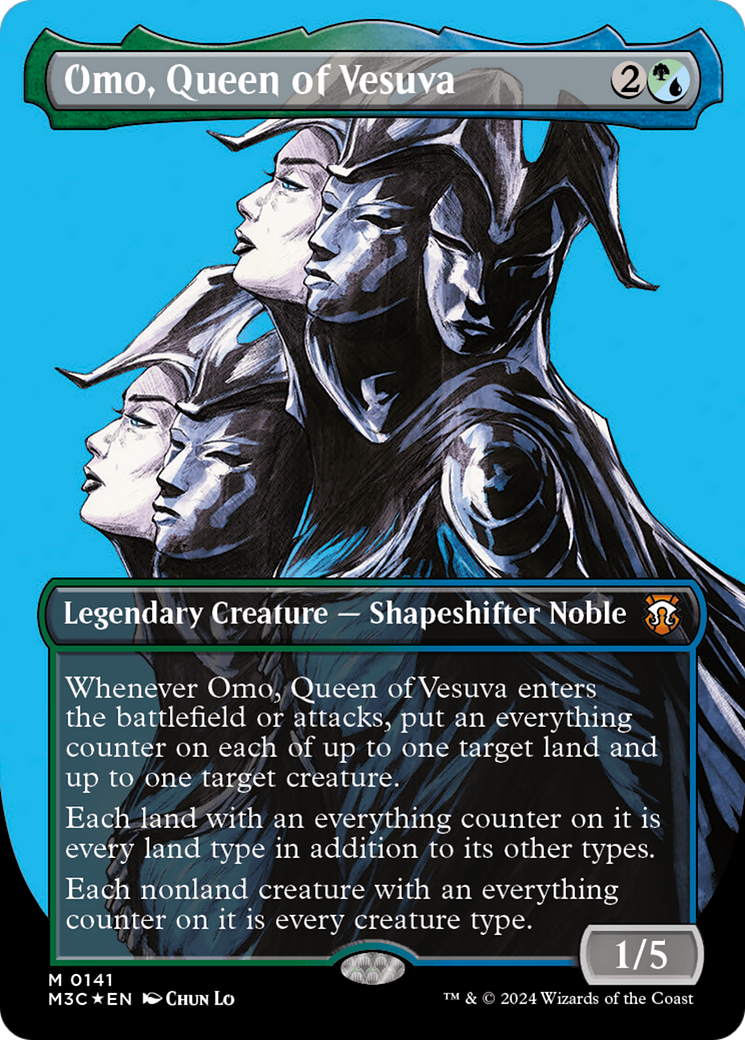 Omo, Queen of Vesuva (M3C-141) (Borderless) (Foil)