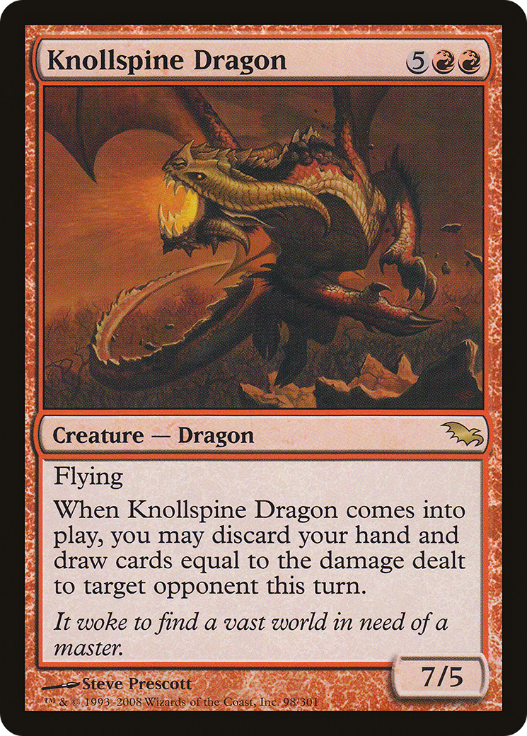 Knollspine Dragon (SHM-098) (Foil)
