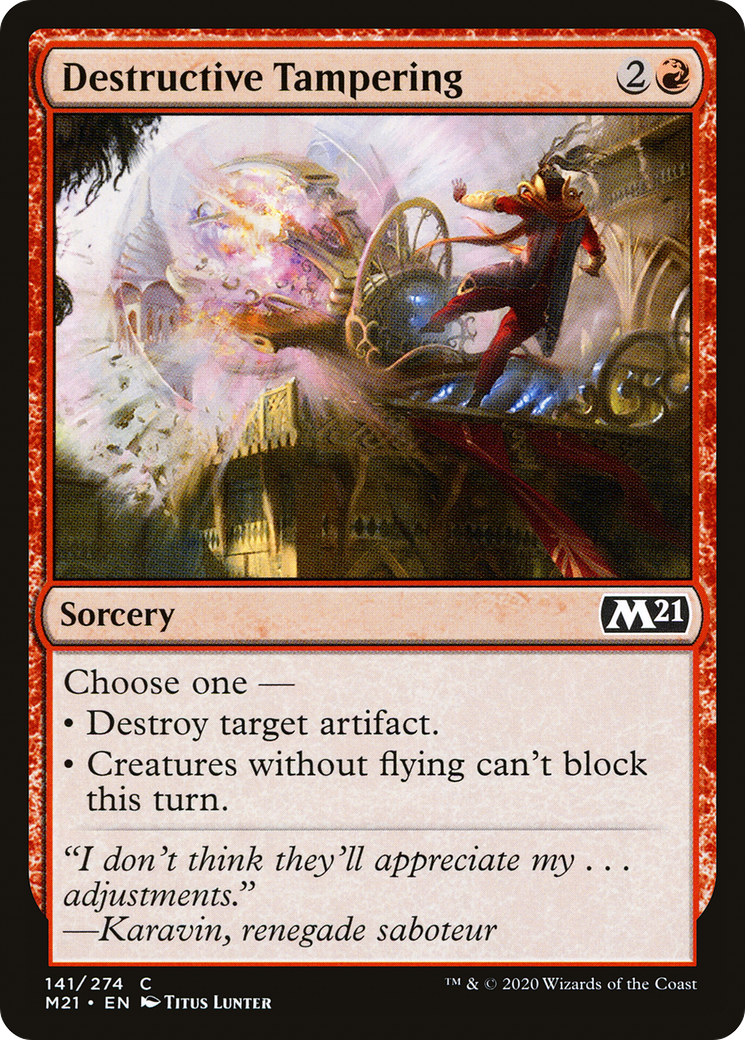 Destructive Tampering (M21-141)