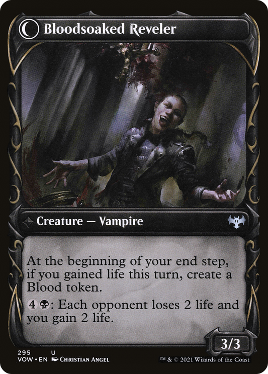 Restless Bloodseeker // Bloodsoaked Reveler (VOW-295) (Showcase) (Foil)