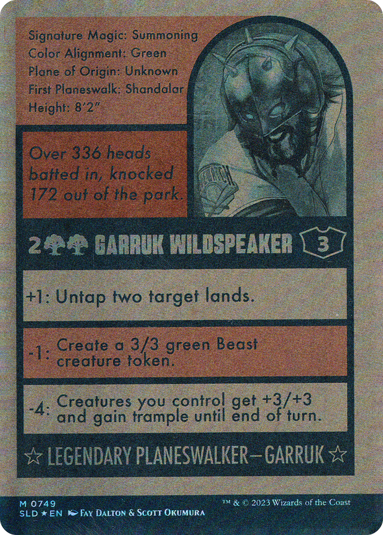 Garruk Wildspeaker // Garruk Wildspeaker (SLD-749) (Full Art) (Borderless) (Foil)