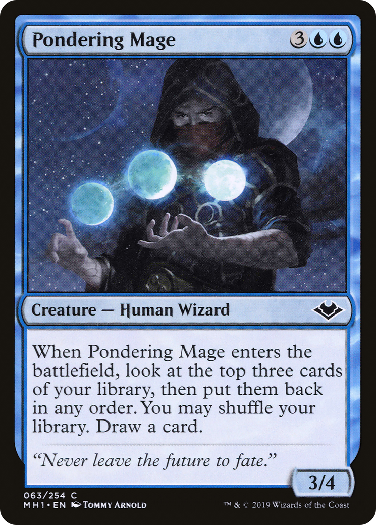 Pondering Mage (MH1-063) (Foil)