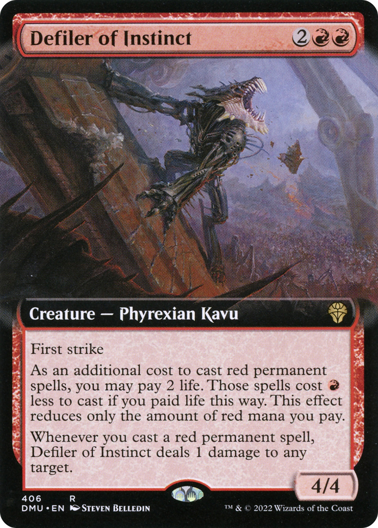 Defiler of Instinct (DMU-406) (Extended Art) (Foil)
