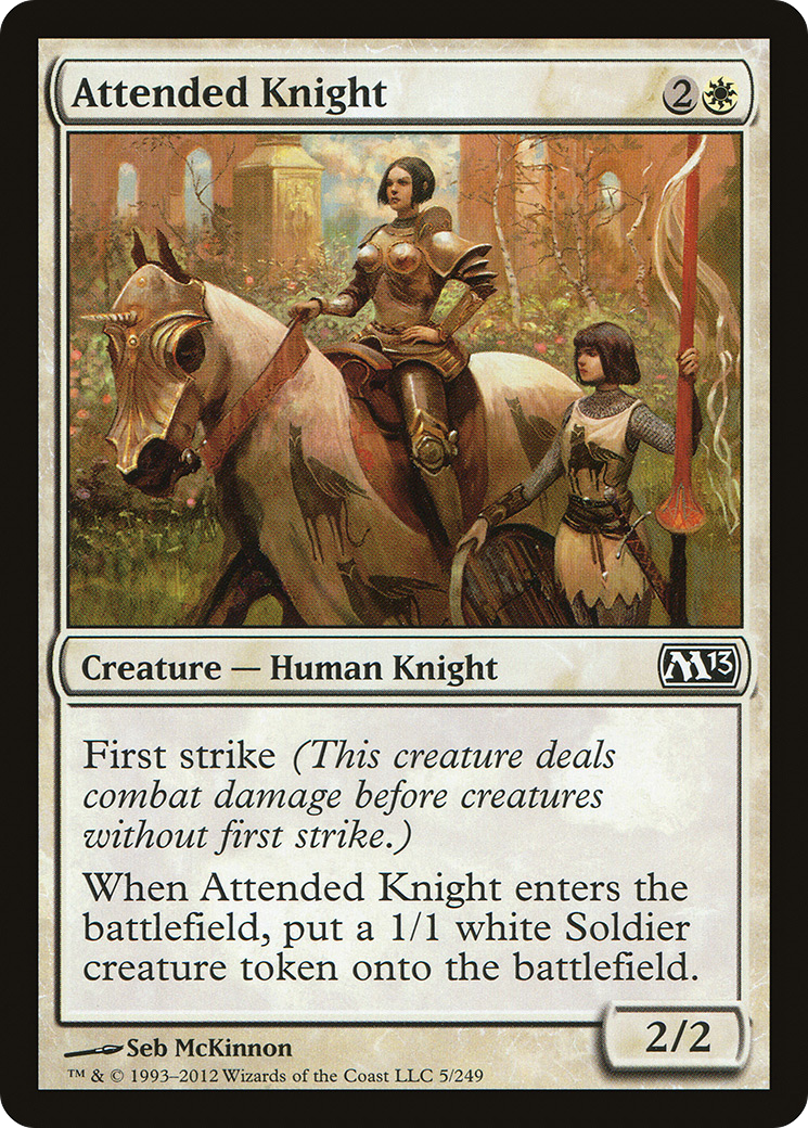 Attended Knight (M13-005) (Foil)