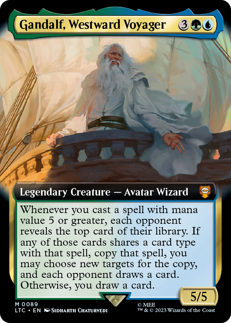 Gandalf, Westward Voyager (LTC-089) (Extended Art) (Foil)
